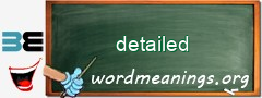 WordMeaning blackboard for detailed